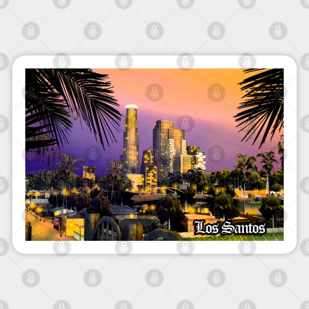 Los Santos Sunset @ GTA San Andreas Sticker by MgT510